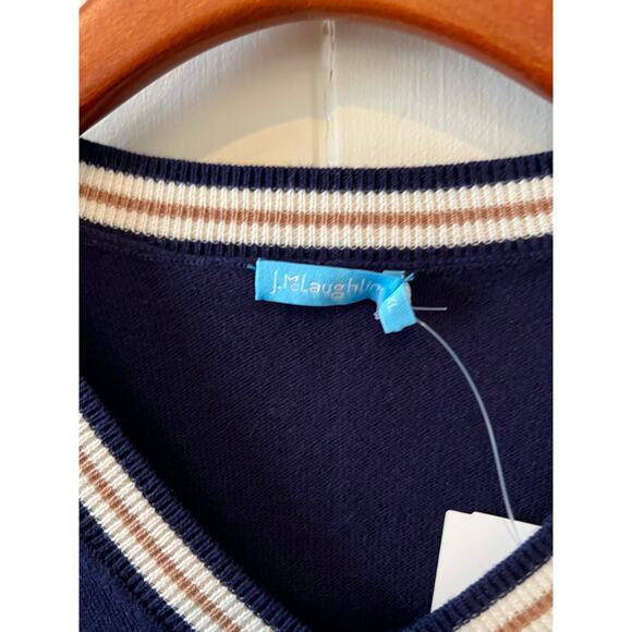 J. McLaughlin Keene Solid Cashmere Blend Sweater Blue XL - Picture 7 of 8